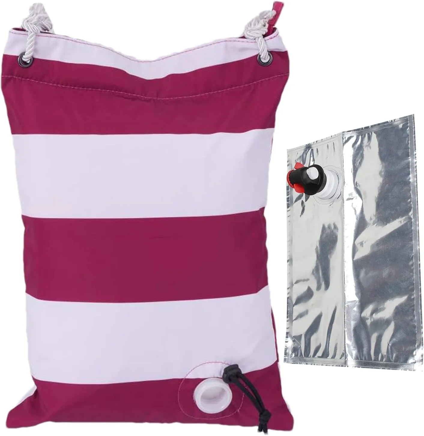 Wine Cooler Bag With Spout - Insulated Wine Bag - Shoulder Bag With Spout Dispenser, Bladder Drink Carrier With Insulated Compartment For Outdoor Beach, Camping, Picnic, Refer to description