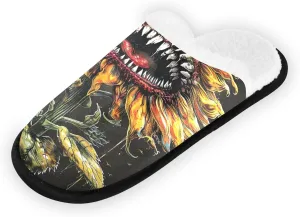 Womans House Slippers, a Psychedelic Dreamscape with Swirling Colors Soft Spa Slippers, Comfy Hotel Slippers House Slippers for Women