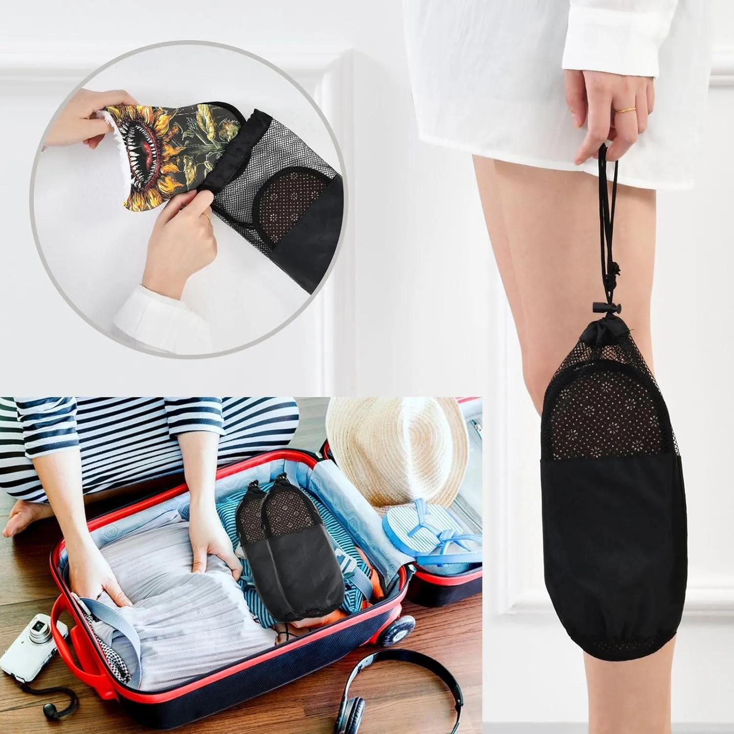 Womans House Slippers, a Psychedelic Dreamscape with Swirling Colors Soft Spa Slippers, Comfy Hotel Slippers House Slippers for Women