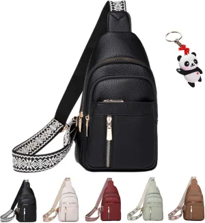 Women's Fashion Casual Solid Color Crossbody Bag, Cross Body Bags, Chest Bag with Adjustable Strap, Small Sling Bag