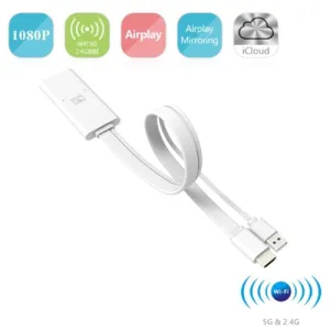 X6 Dual Band AirCast 2.4G / 5G Wifi Complete 1080P Miracast HDMI TV Dongle, Support Android OS & iPhone 5 / 5S or Above & iPad 3 or Above OS , CPU :Single Core ARM Cortex A9 1GHz(White)
