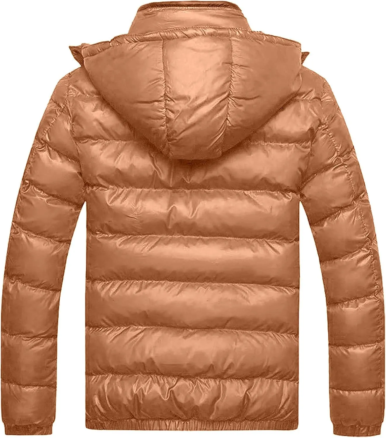 Ymosrh Men's Packable Puffer Jacket Down Alternative Jacket Waterproof Winter Bubble Coats Jackets, M-5XL