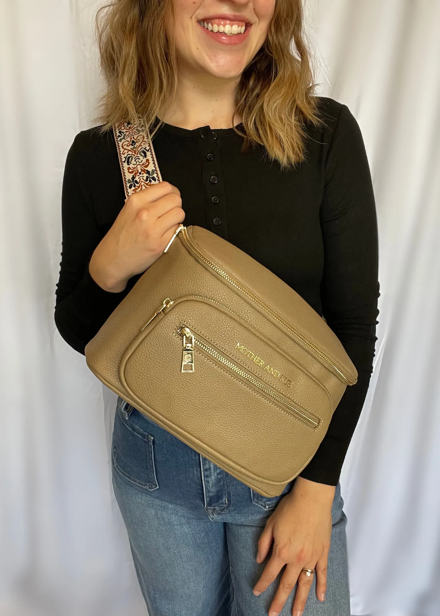 Zoey Crossbody Bag-Brown   Strap