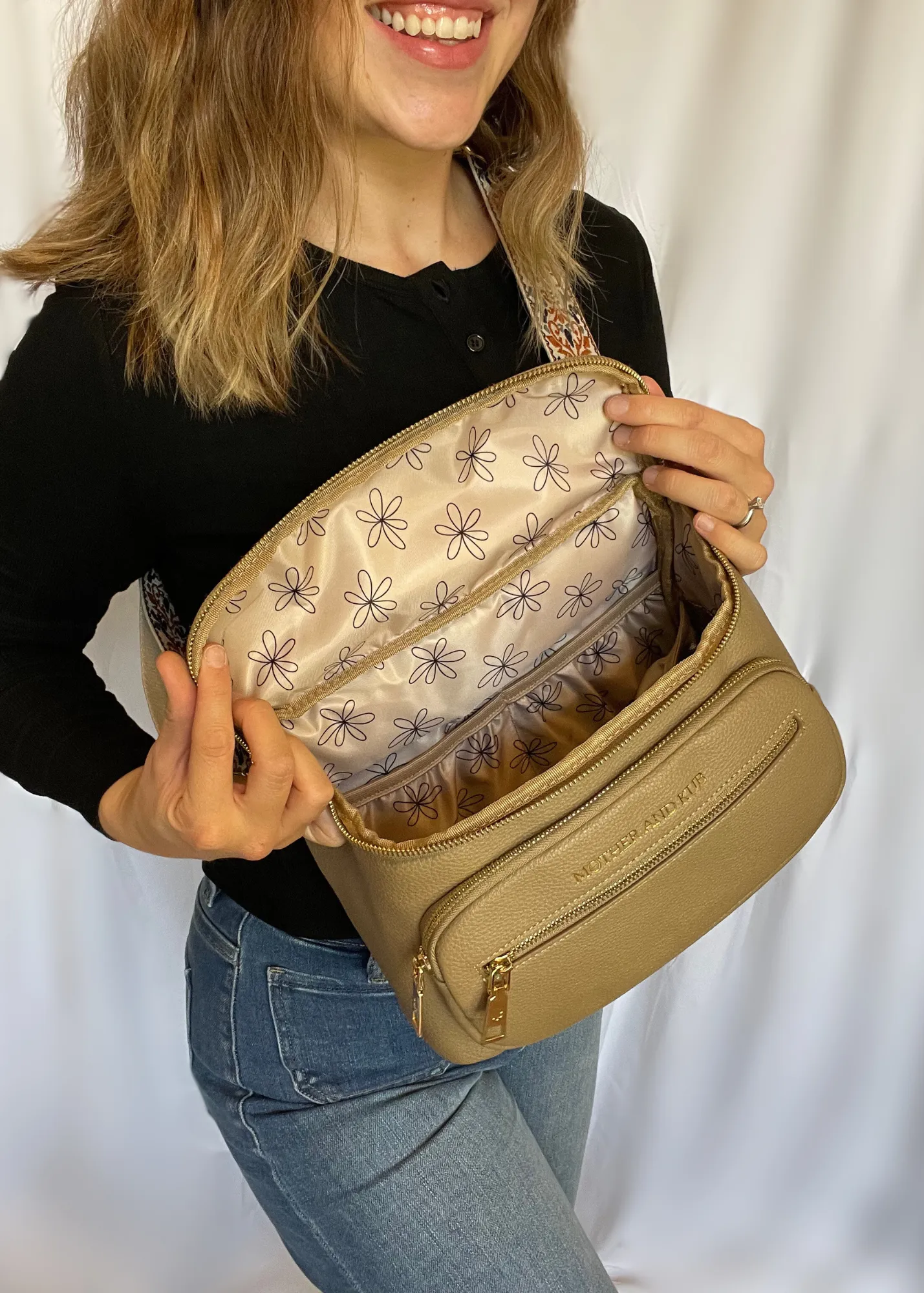 Zoey Crossbody Bag-Brown   Strap