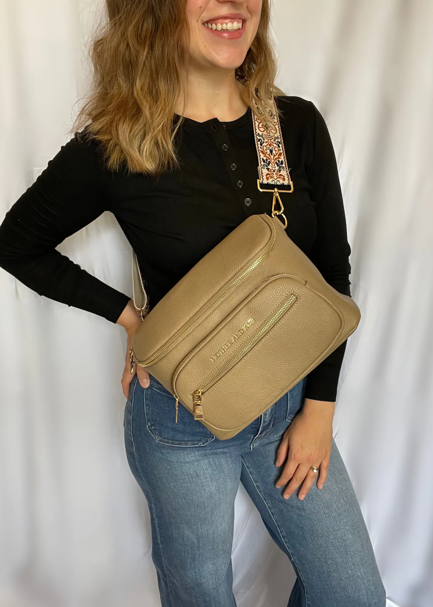 Zoey Crossbody Bag-Brown   Strap
