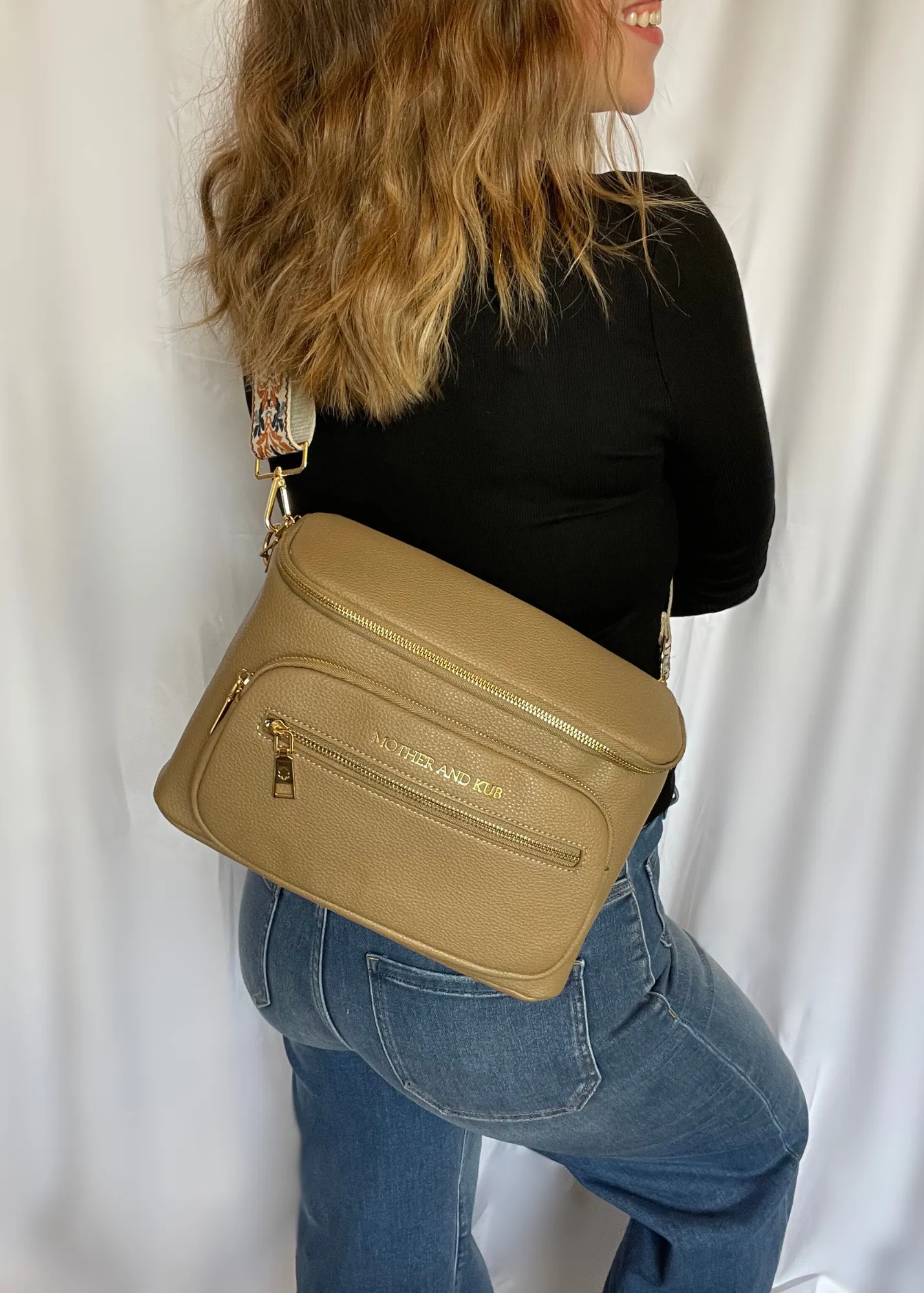 Zoey Crossbody Bag-Brown   Strap