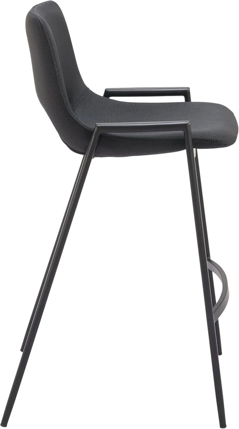 Zuo Modern Counter Chair Set, Black