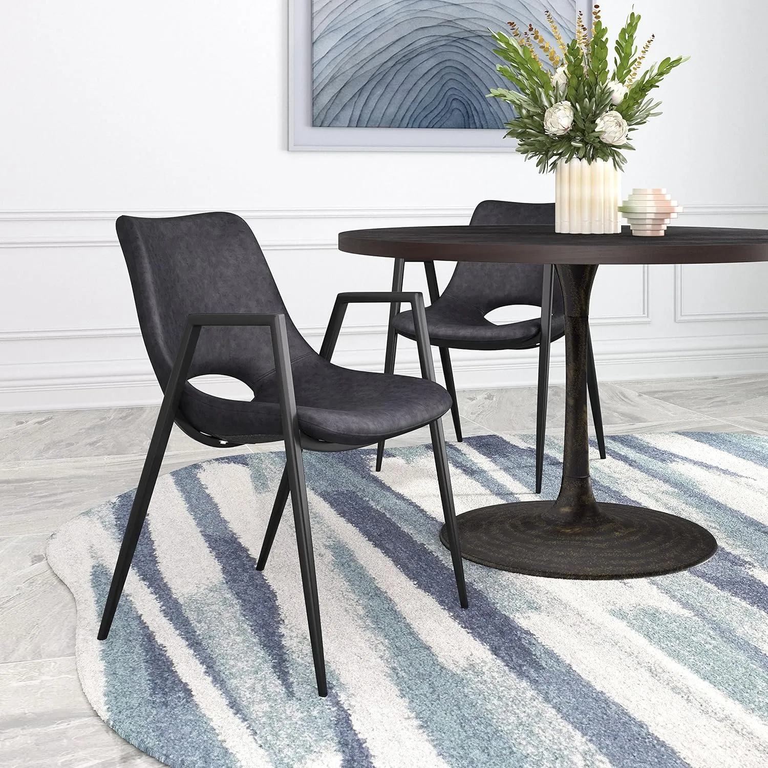 Zuo Modern Desi Dining Chair (Set of 2) Black