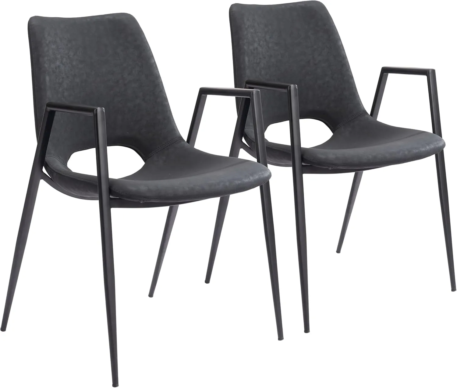Zuo Modern Desi Dining Chair (Set of 2) Black