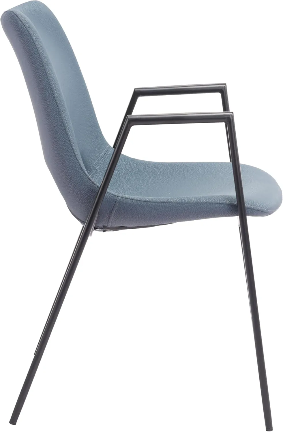 Zuo Modern Dining Chair Set, Gray, Black