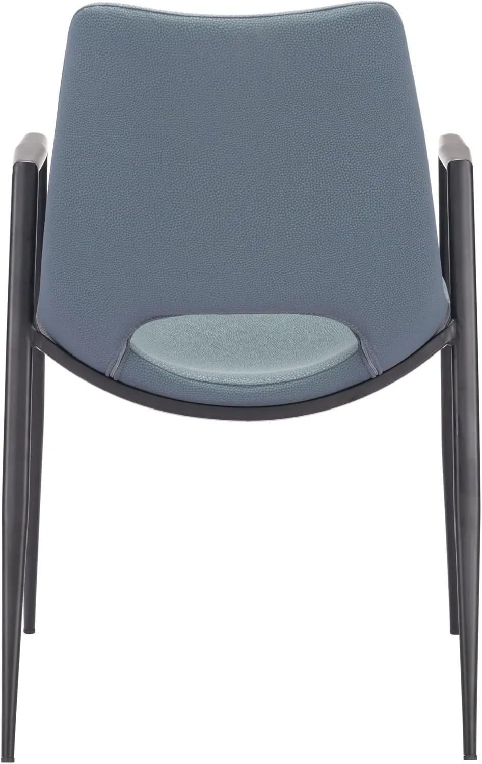 Zuo Modern Dining Chair Set, Gray, Black